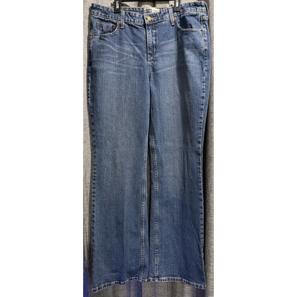 Signature Levi Strauss Mid Rise Bootcut Jeans‎ Misses Size 14 Long Medium Wash